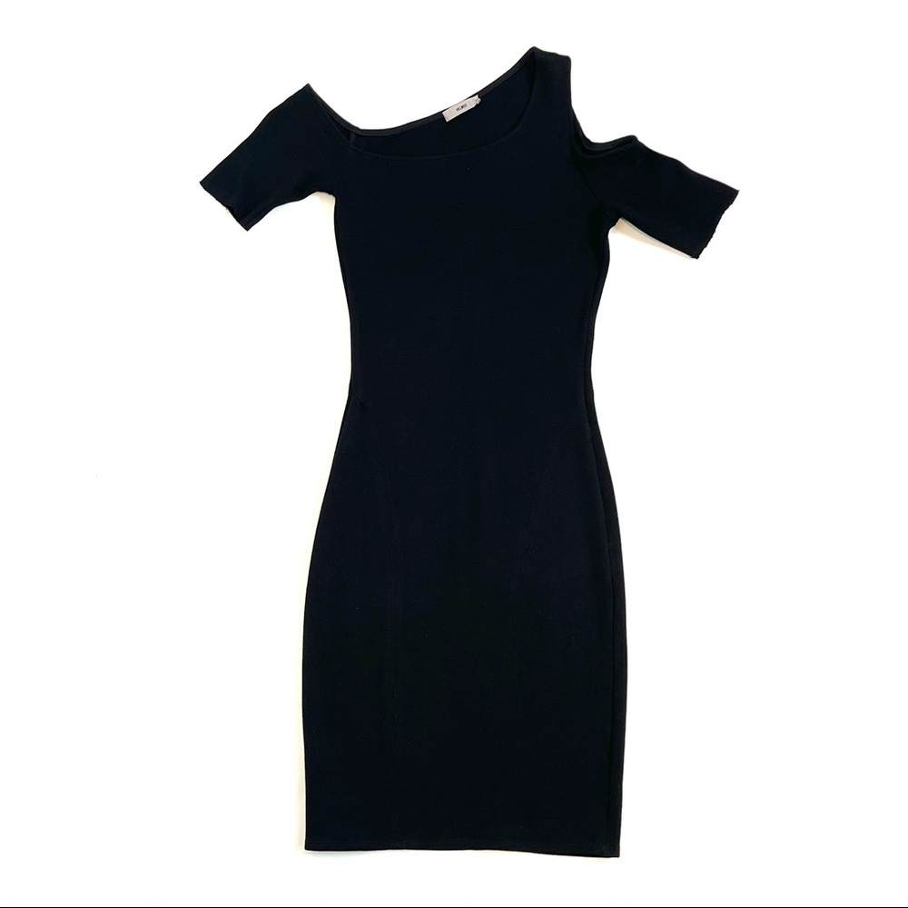 HELMUT LANG | Asymmetric Off Shoulder Dress - Picture 2 of 8